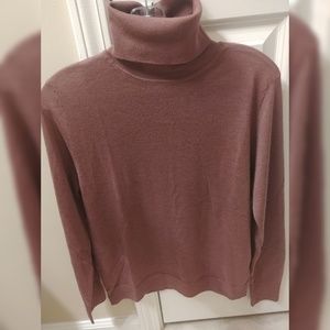 ZARA Pink/Mauve TURTLENECK SWEATER